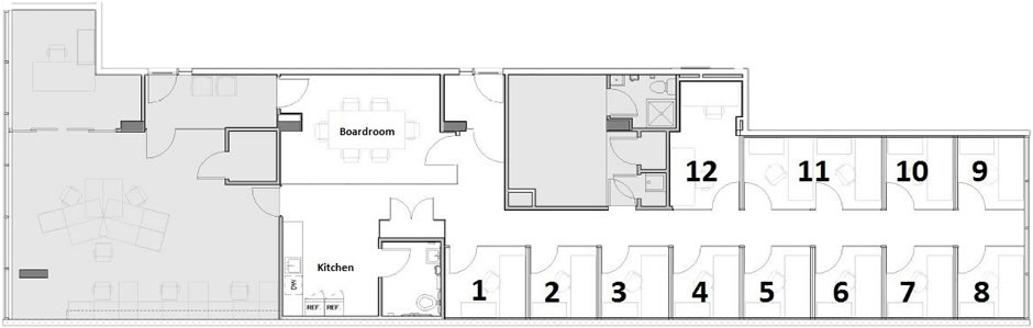 furnished office floor plan